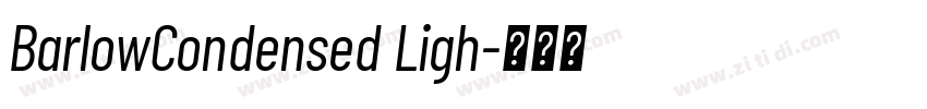 BarlowCondensed Ligh字体转换